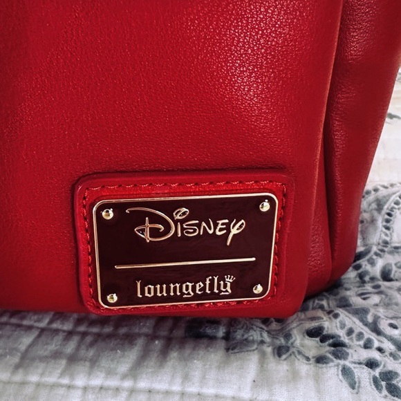 Loungefly Disney Minnie Mouse Mini Backpack Red Bow Ears - Picture 2 of 4